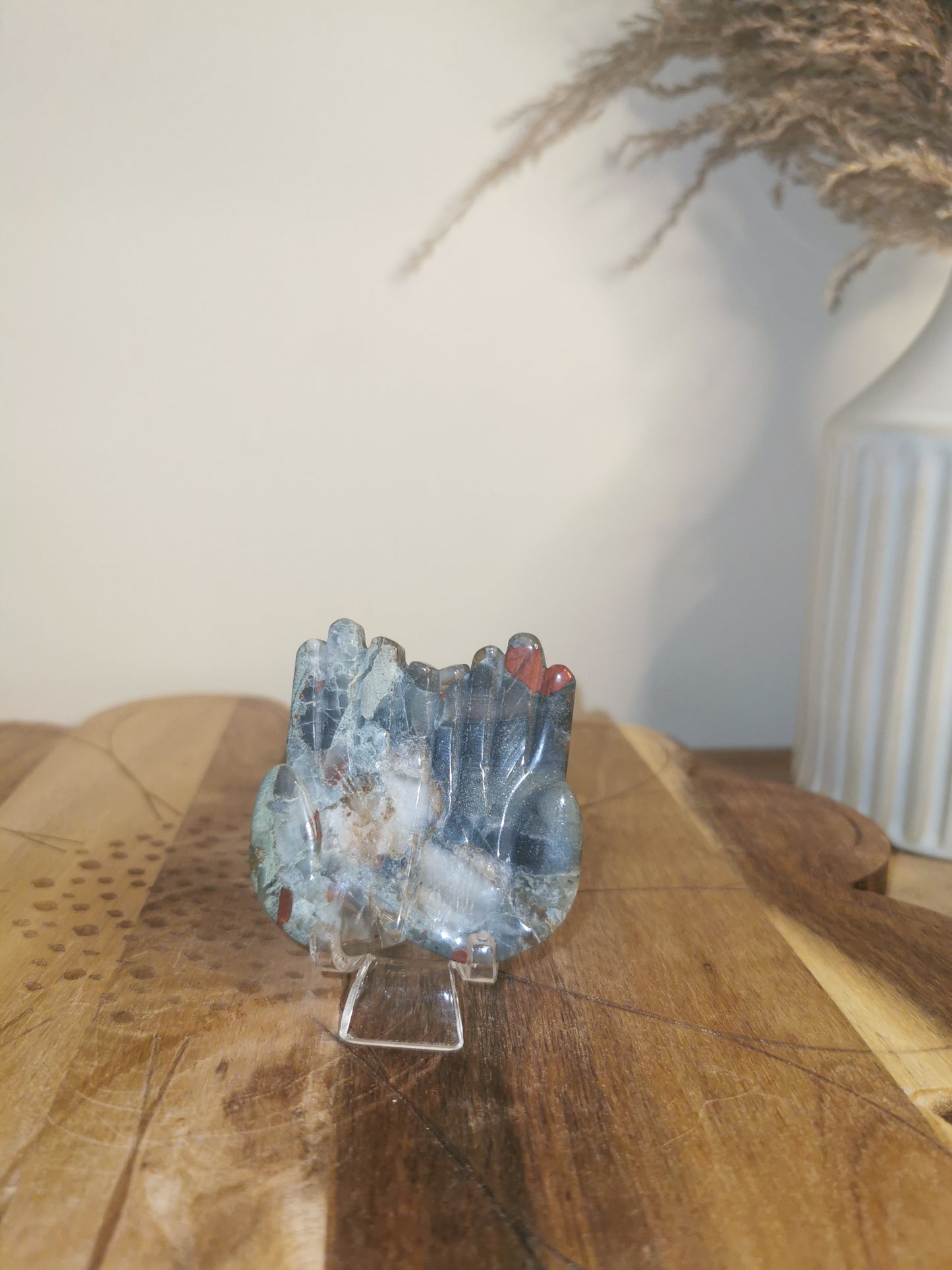African Bloodstone Hand Carving/Dish