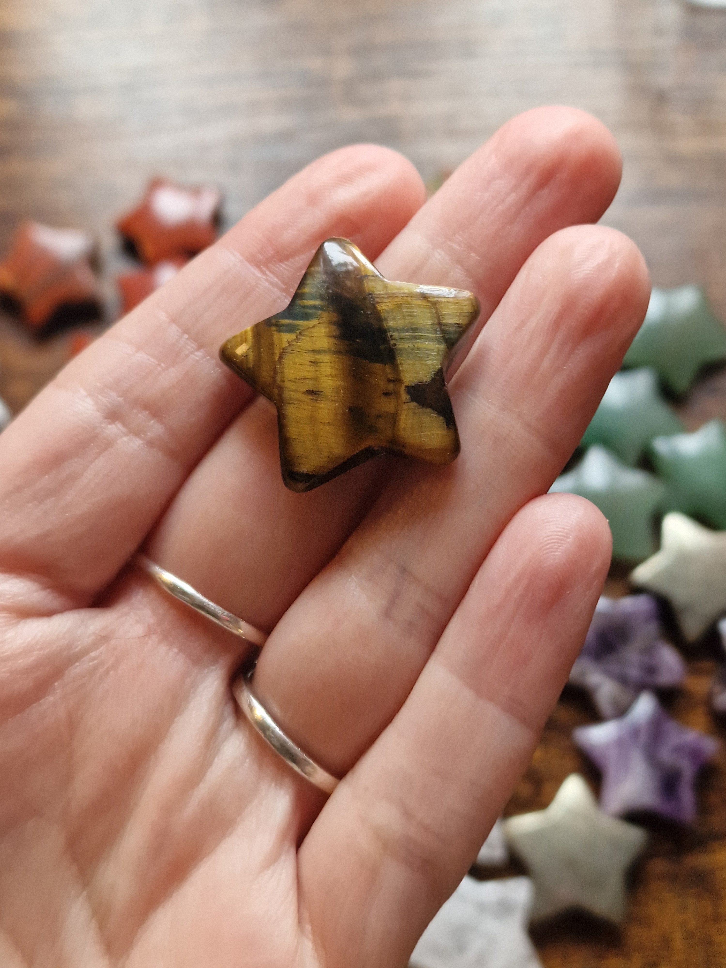 Small Crystal Star Carvings
