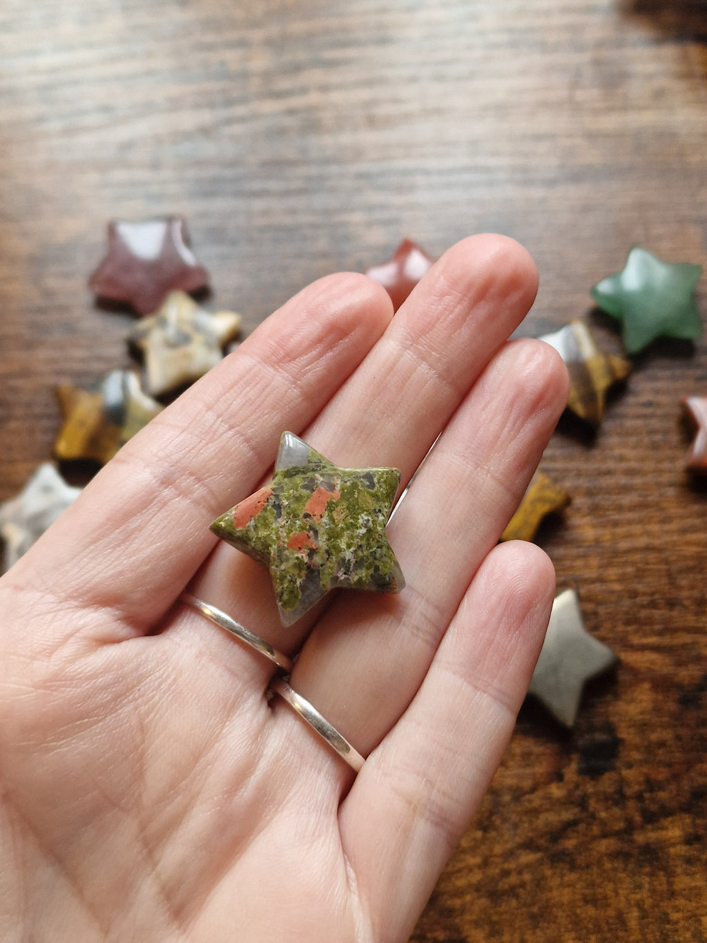 Small Crystal Star Carvings