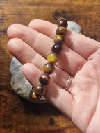 Mixed Tiger's Eye Bracelet ~ 10mm