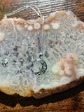 Silver Celtic Knotwork Moon Pendant