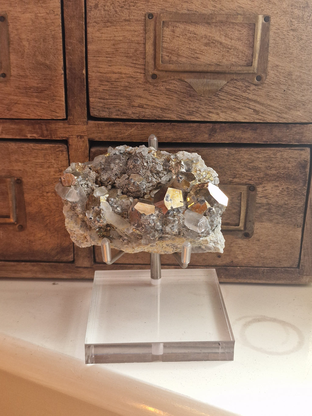 Pyrite & Quartz Cluster