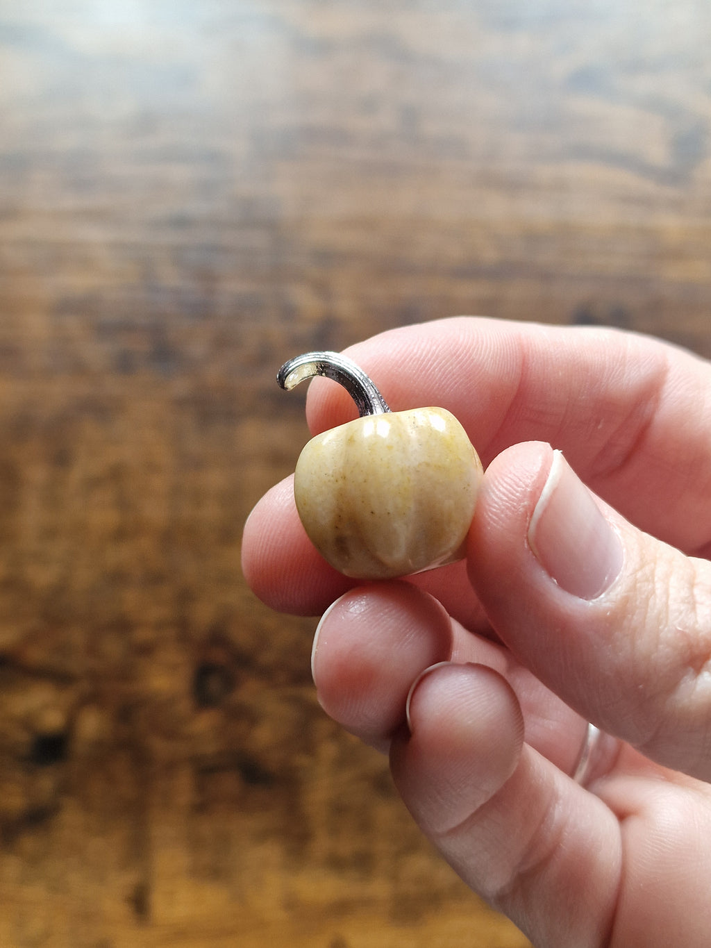 Mini Crystal Pumpkins with Metal Stems
