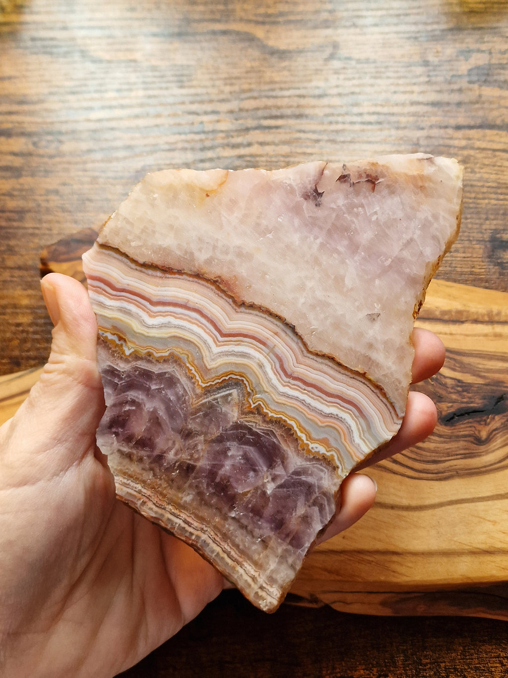 Banded Amethyst Slice