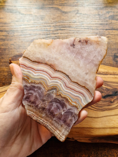 Banded Amethyst Slice