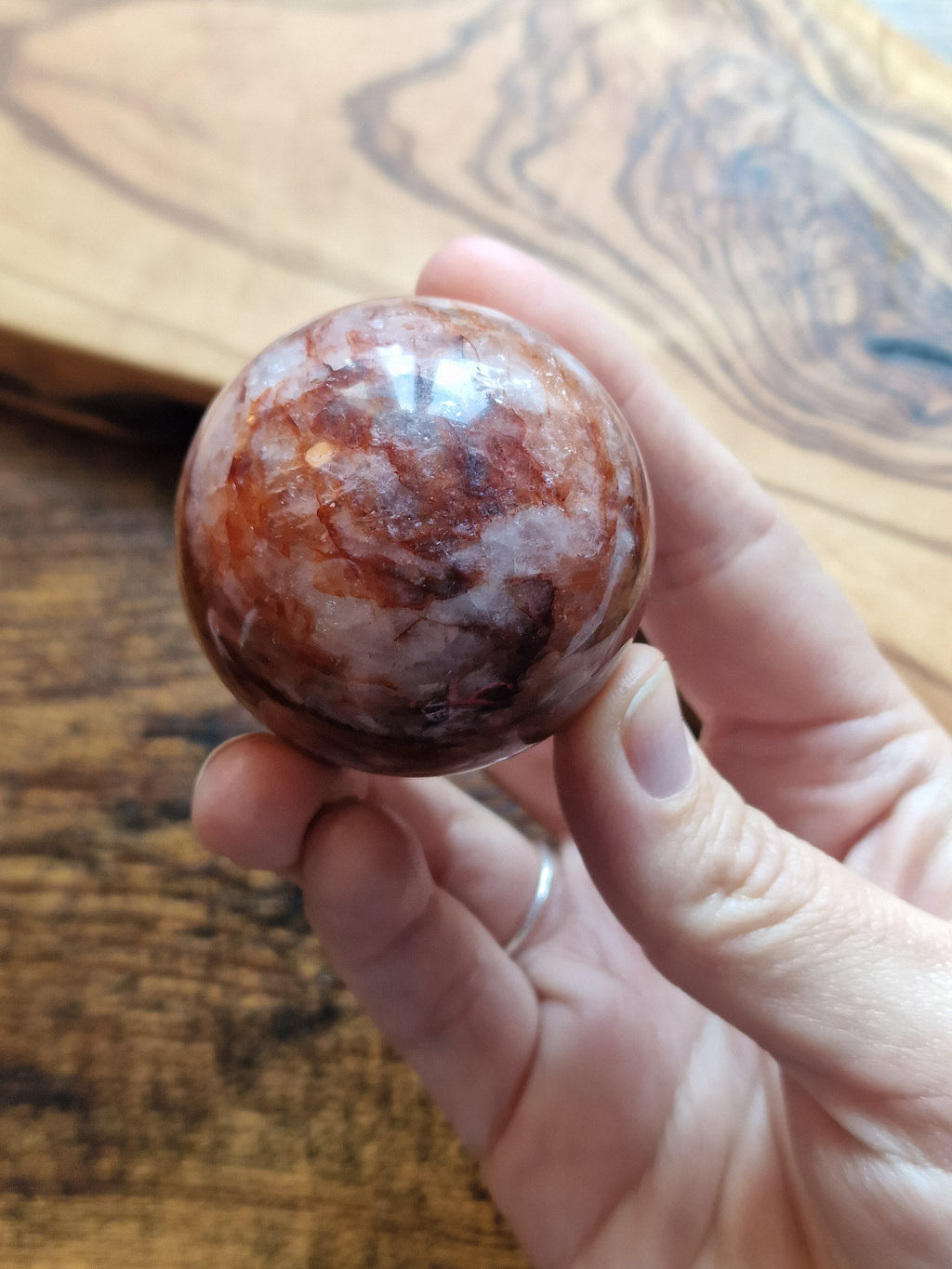 Fire Quartz Spheres