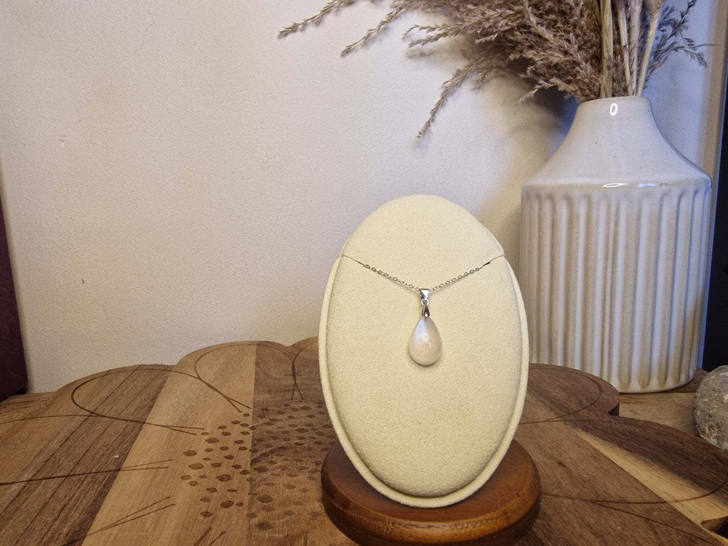 Moonstone Pendants – 925 Silver with Chain ✨️