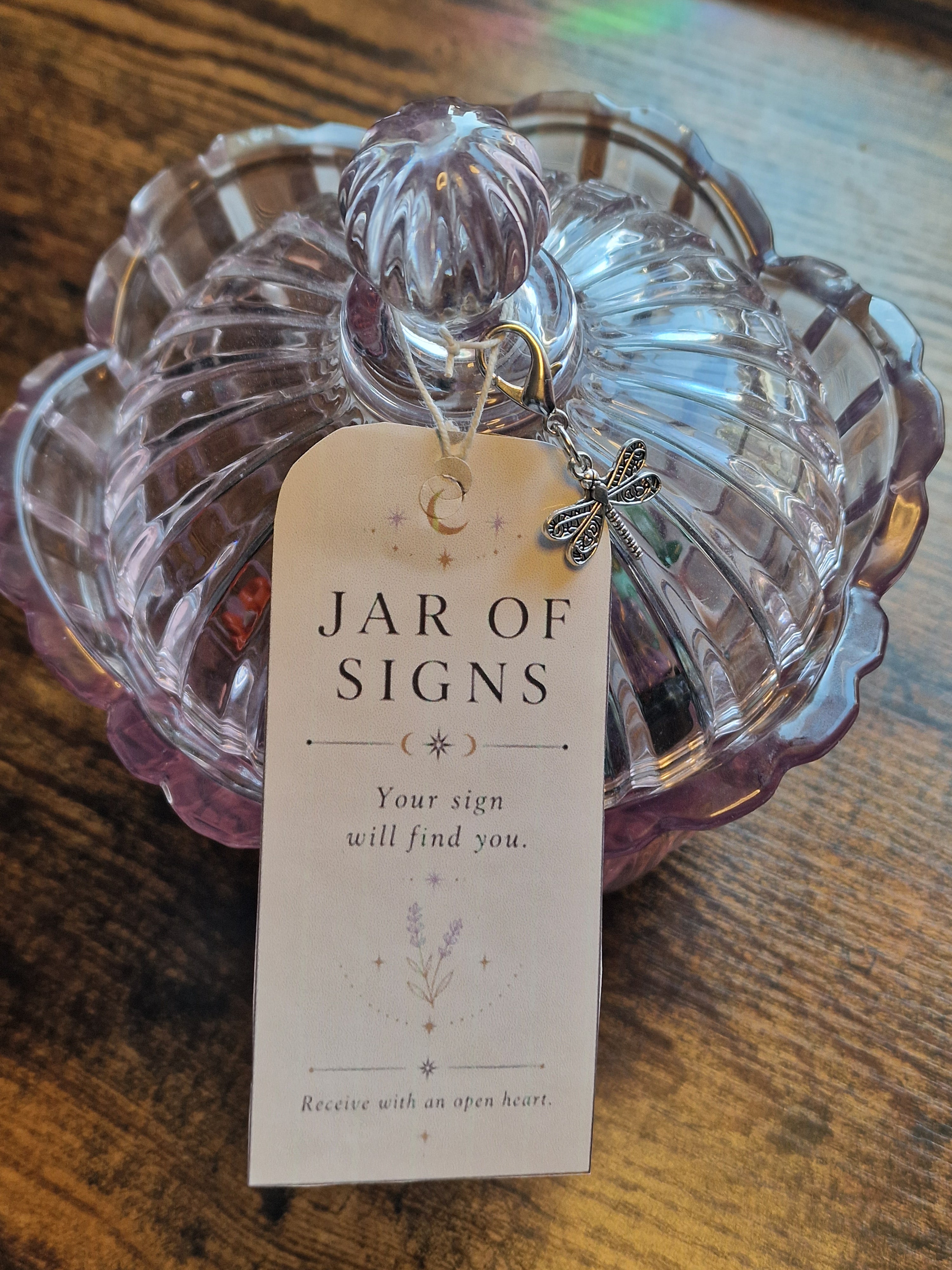 Jar of Signs • Mystery Crystal Carving & Message