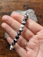 Orca Agate Crystal Bracelet ~ 8mm
