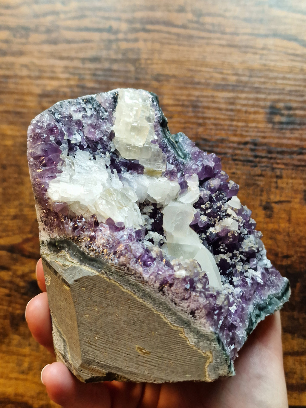 Amethyst & Calcite Cut Base • 1.03kg