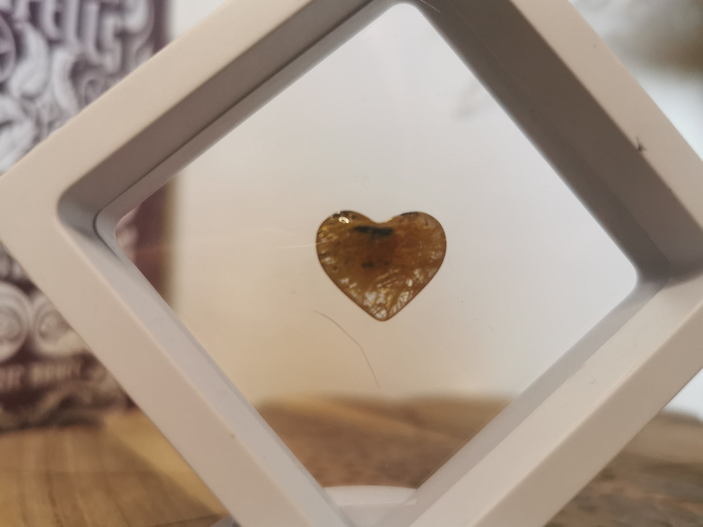 Golden Rutile mini hearts