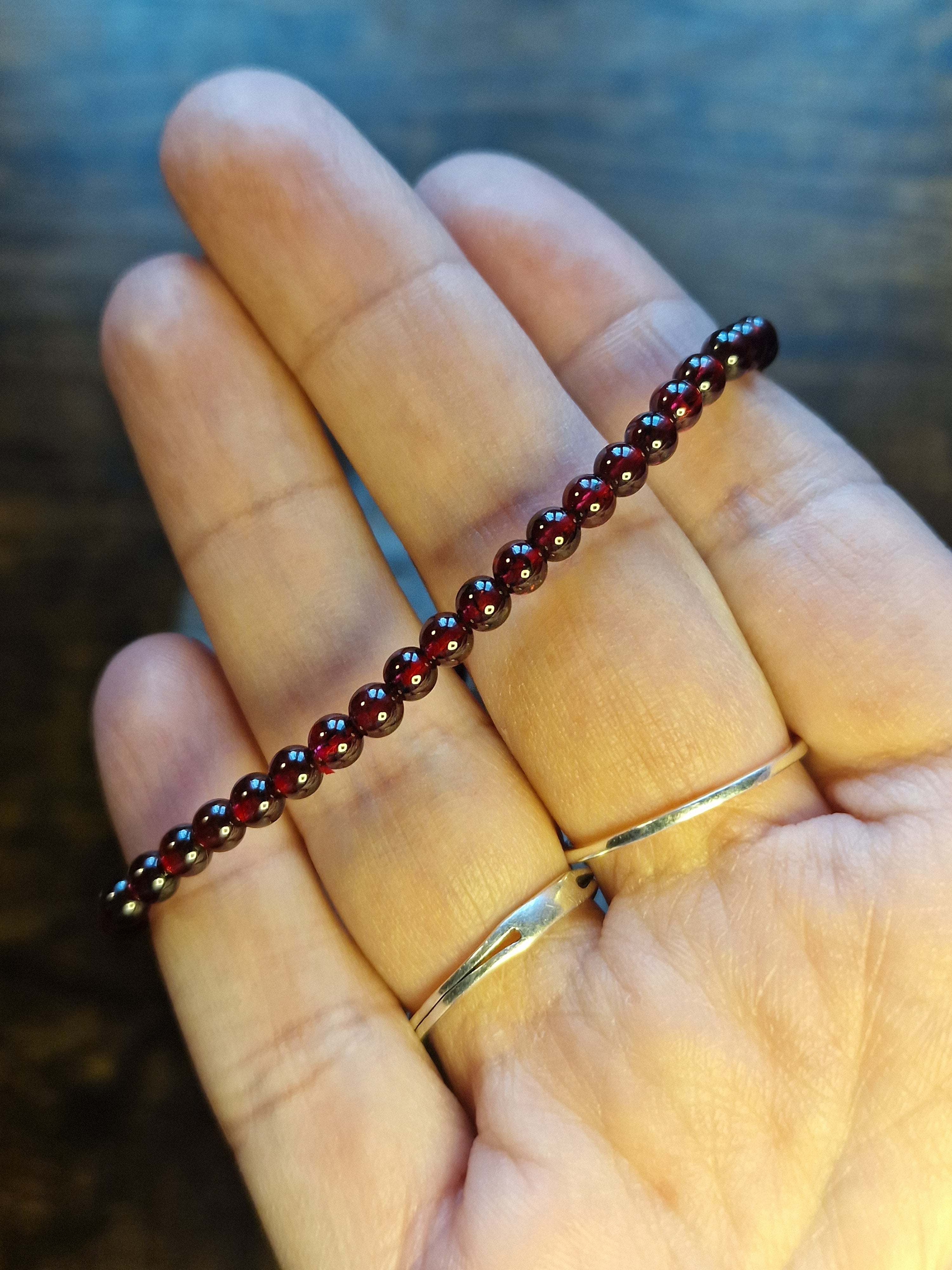 Garnet Bracelet ~ 4mm