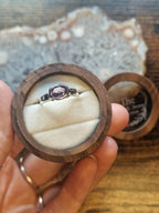 Amethyst Oval Faceted Shoulder Detail Ring