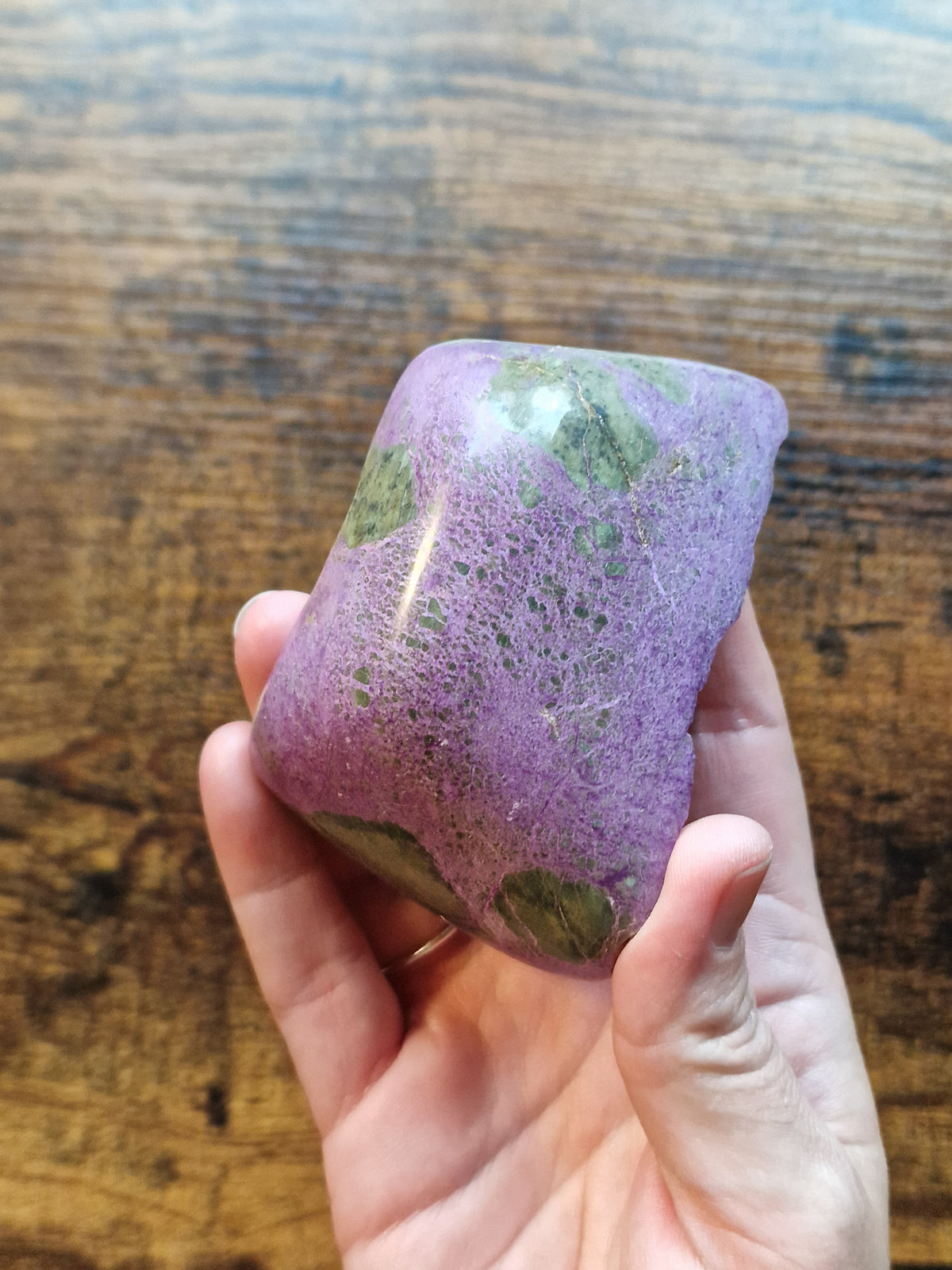 Atlantisite • Stichtite with Serpentine Semi-Polished Specimen