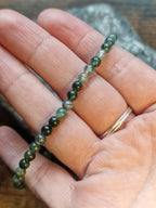 Moss Agate Bracelet ~ 4mm