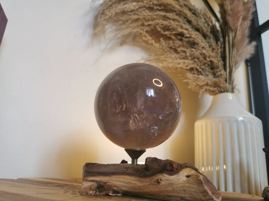 Lavender quartz sphere