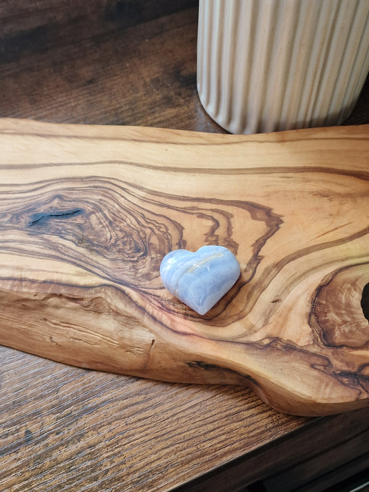 Blue Lace Agate Heart