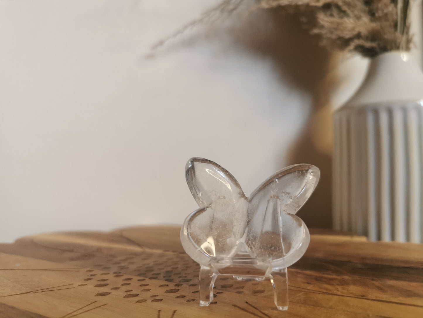 Clear Quartz butterfly