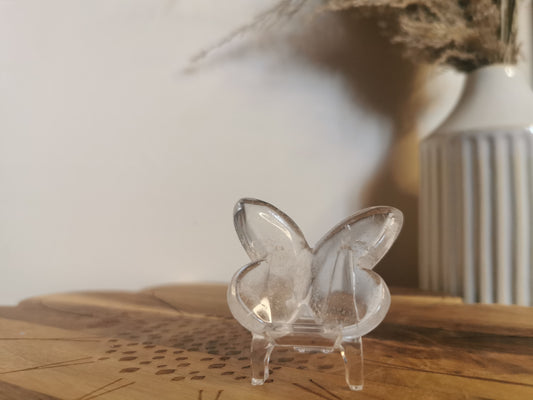 Clear Quartz butterfly