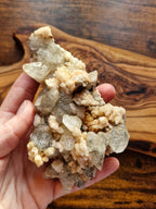Quartz on Dogtooth Calcite