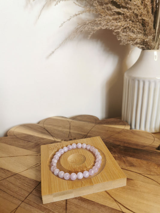Kunzite Crystal Bracelet – 8mm
