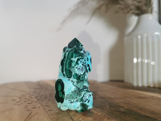 Malachite & Chrysocolla Tower ✨️