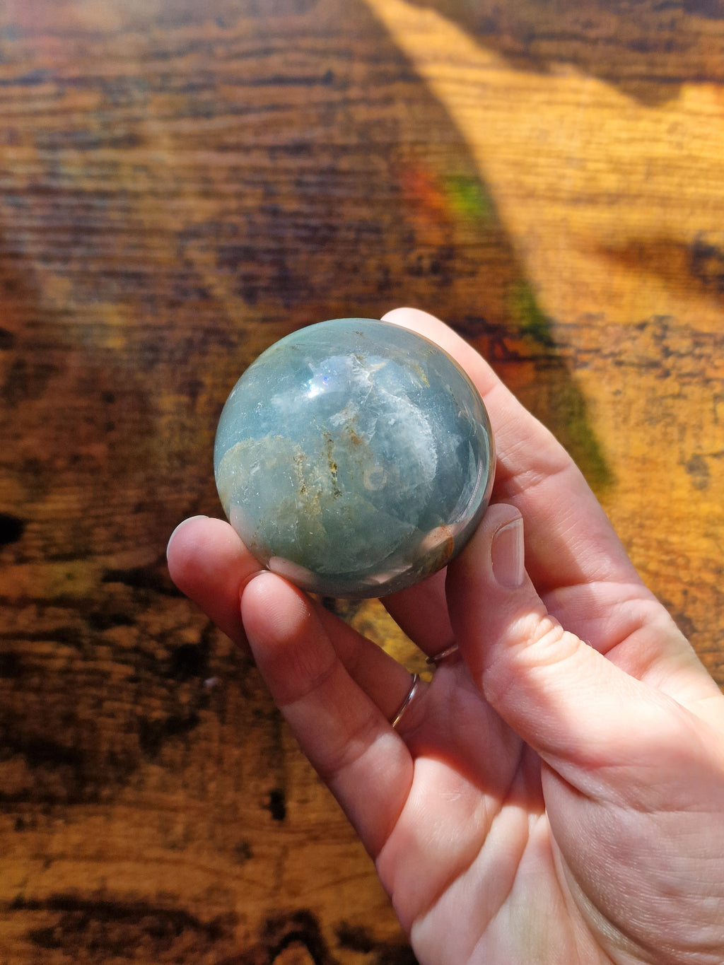 Blue Onyx Crystal Sphere