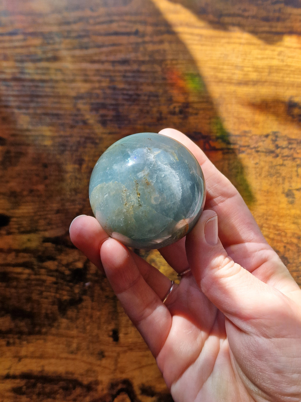 Blue Onyx Crystal Sphere