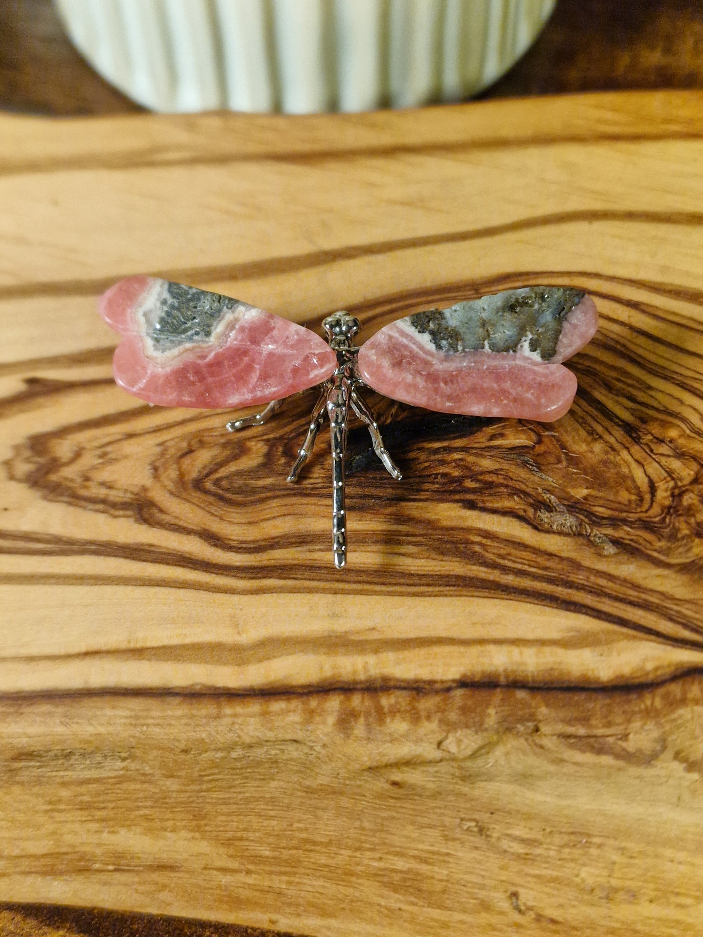 Rhodochrosite Dragonfly