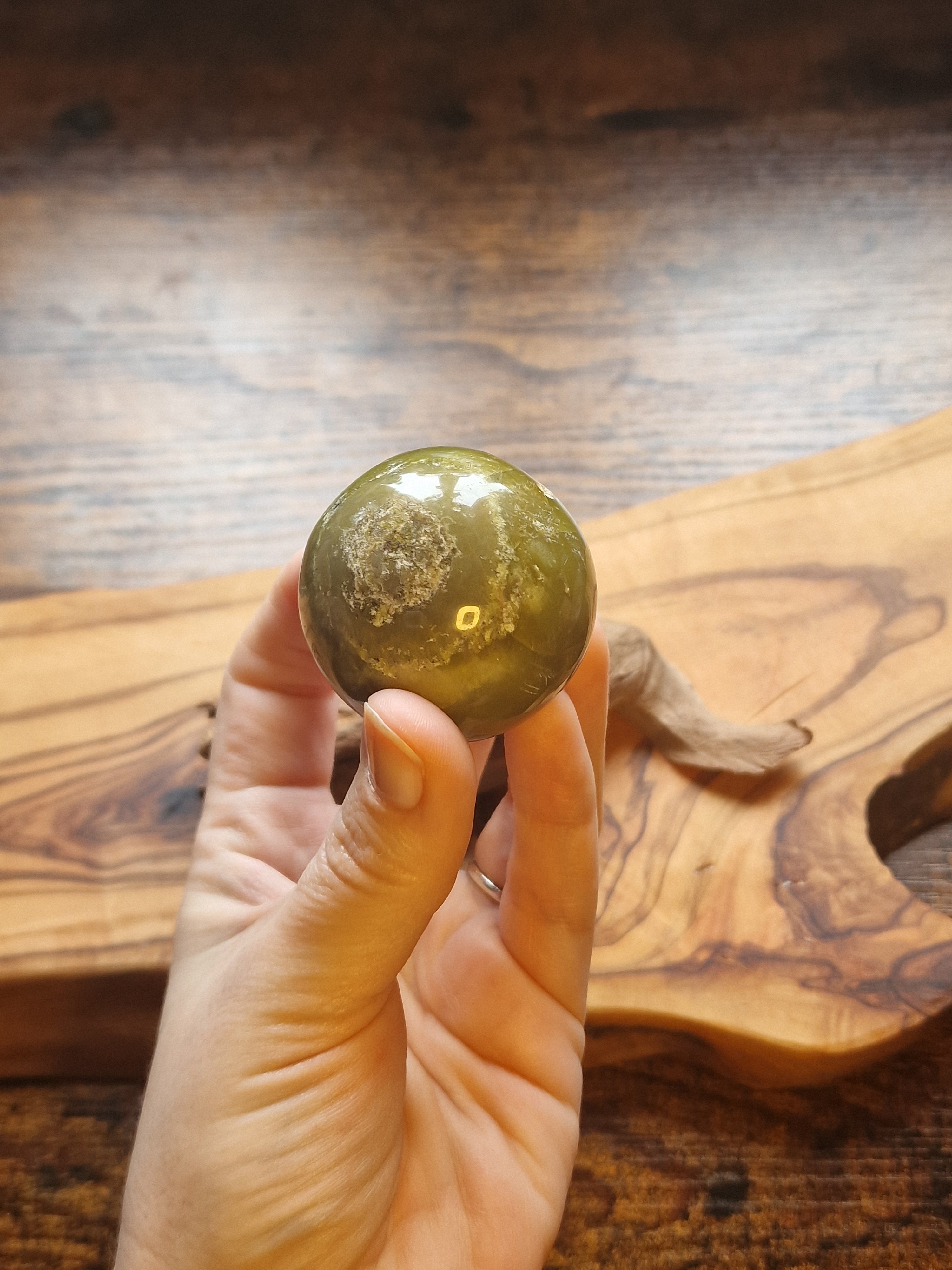 Green Opal Sphere