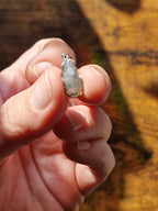 Moss Agate Teardrop Sterling Silver Necklace