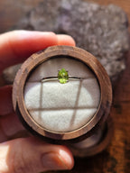 Peridot Pear Ring