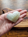Pistachio calcite Hearts