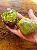 Green Opal Crystal Heart