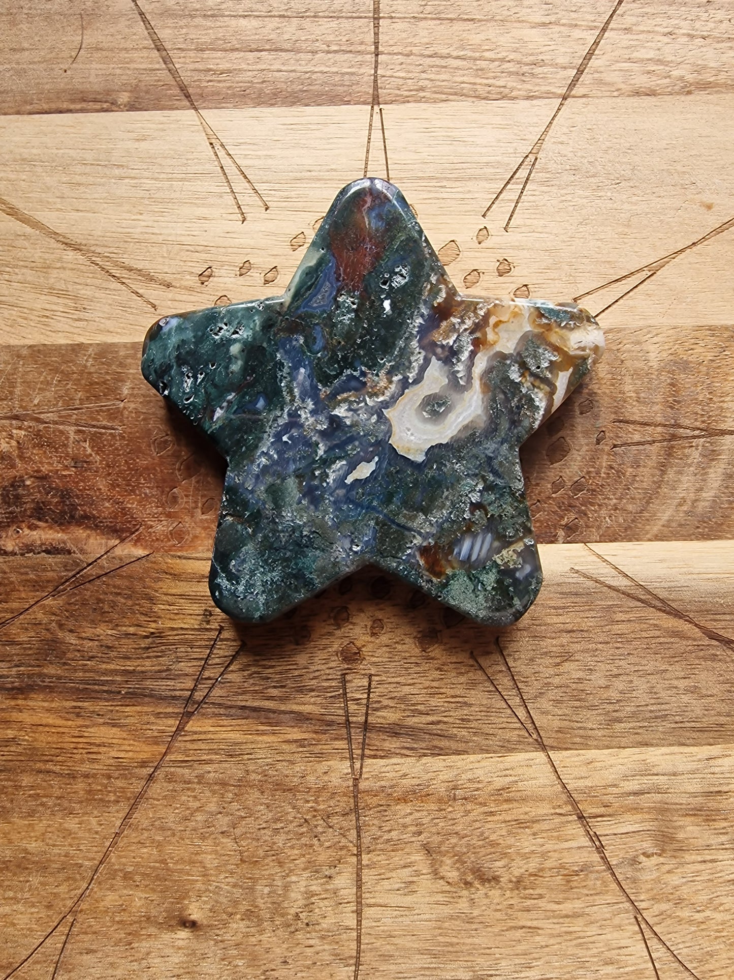 Moss Agate Stars 🌿✨ (Choose your own)