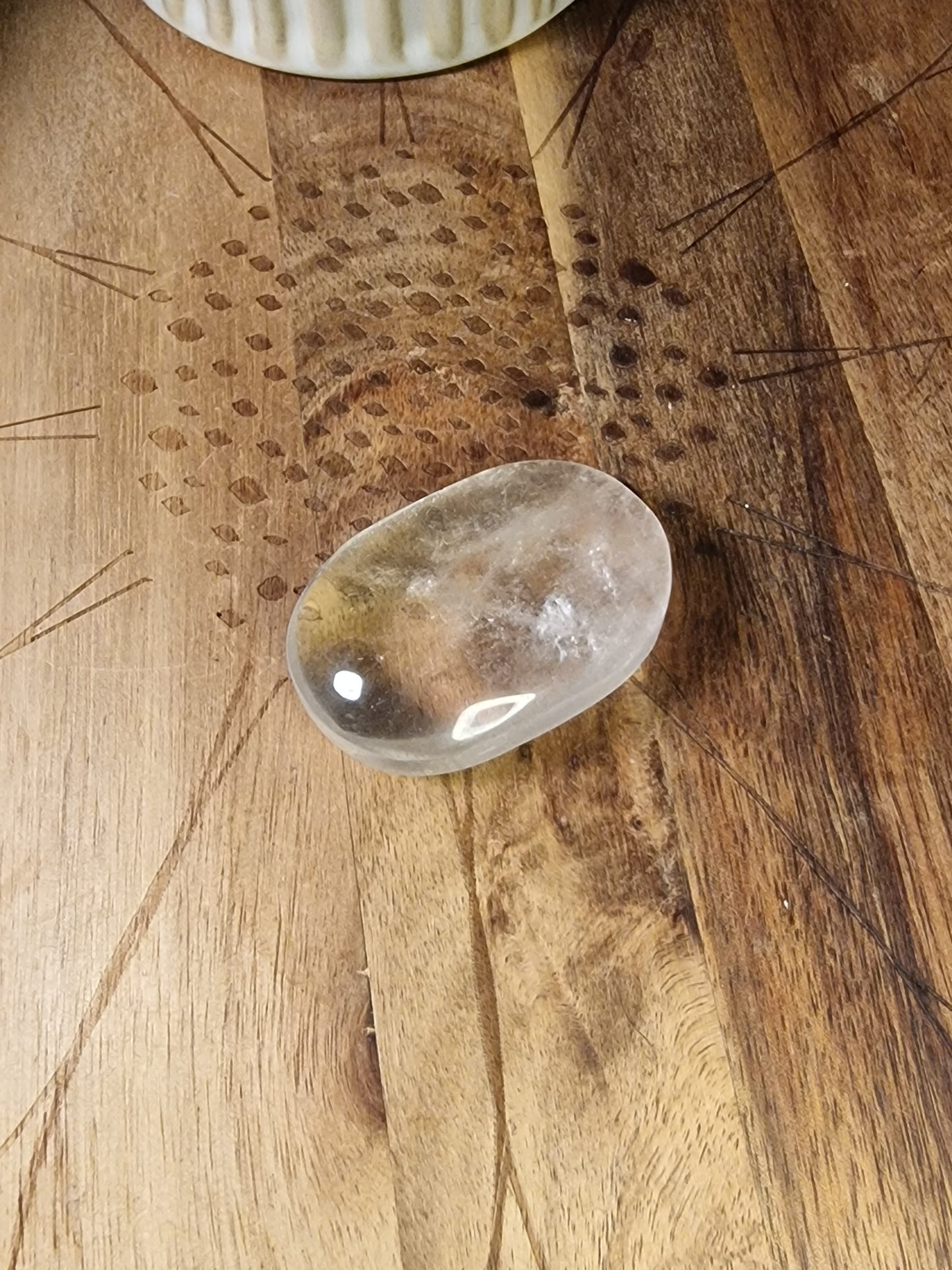 Clear Quartz Palm Stones