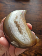 Banded Druzy Agate Moon