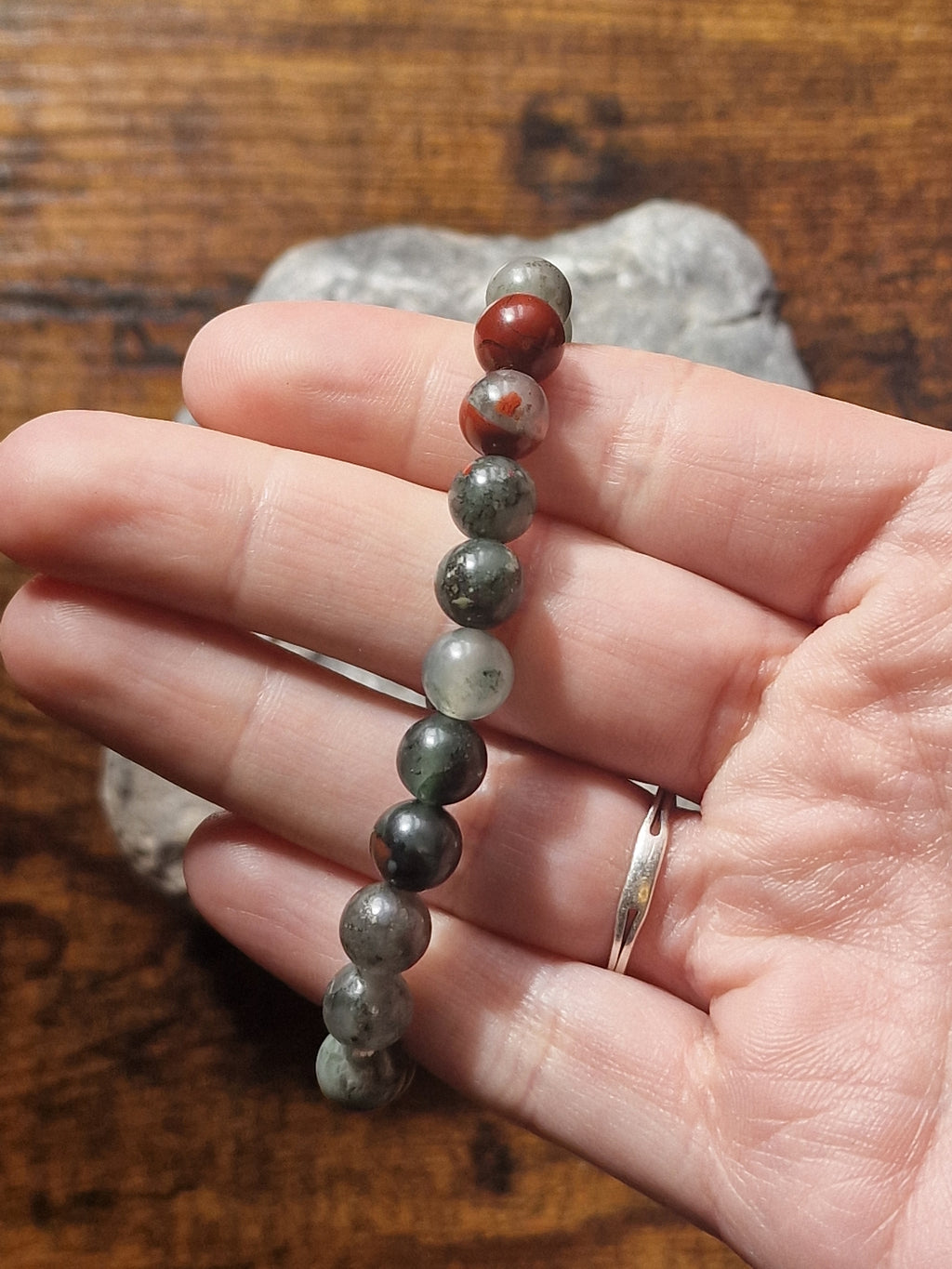 Dragon’s Blood Jasper Bracelet ~ 8mm