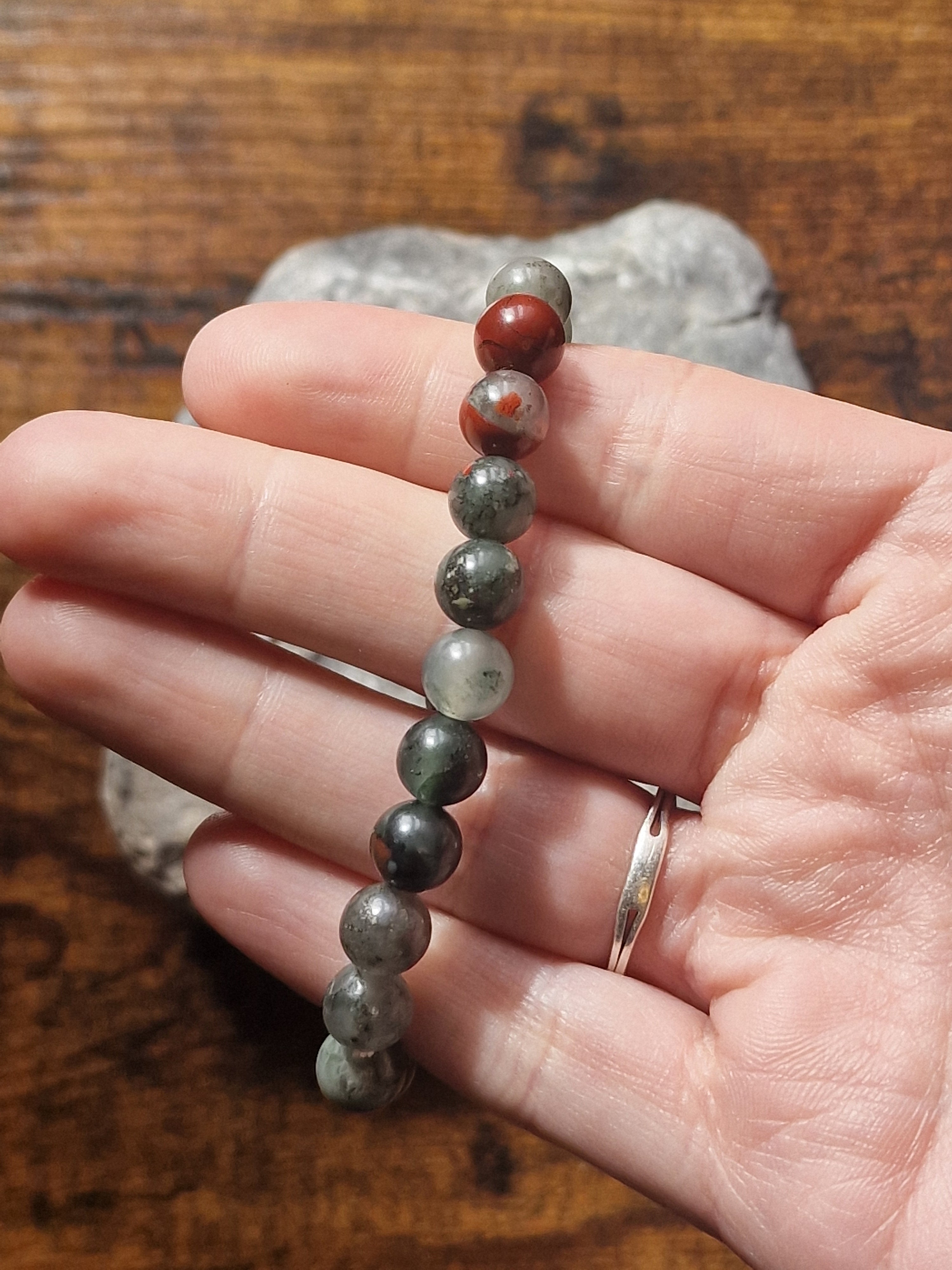 Dragon’s Blood Jasper Bracelet ~ 8mm