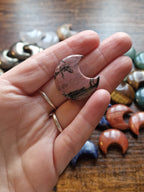 Small Crystal Moon Carvings