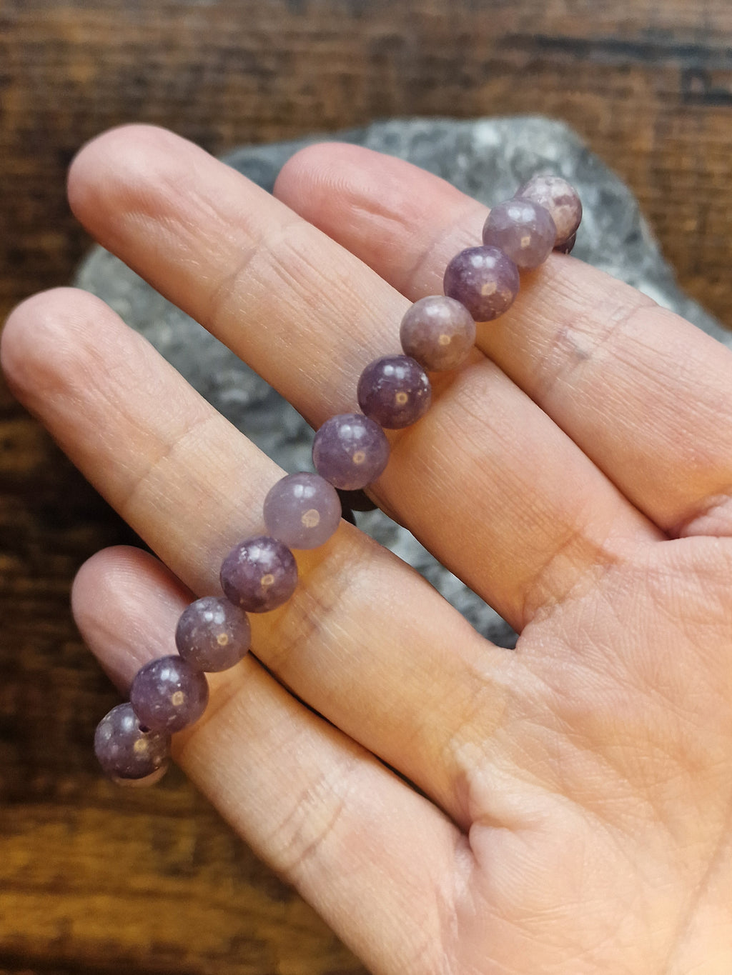 Lepidolite Bracelet ~ 8mm