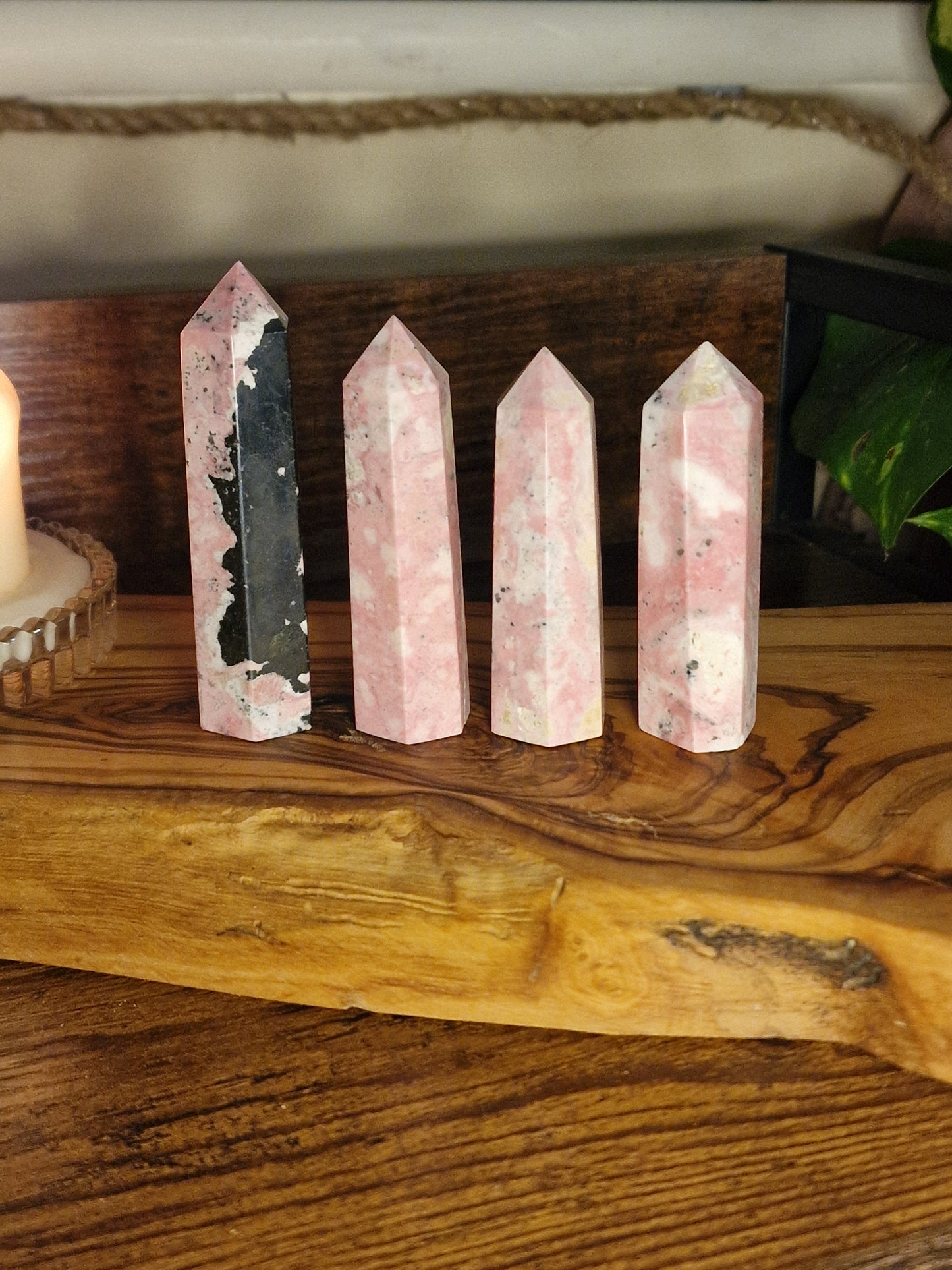 Peruvian Rhodonite Tower