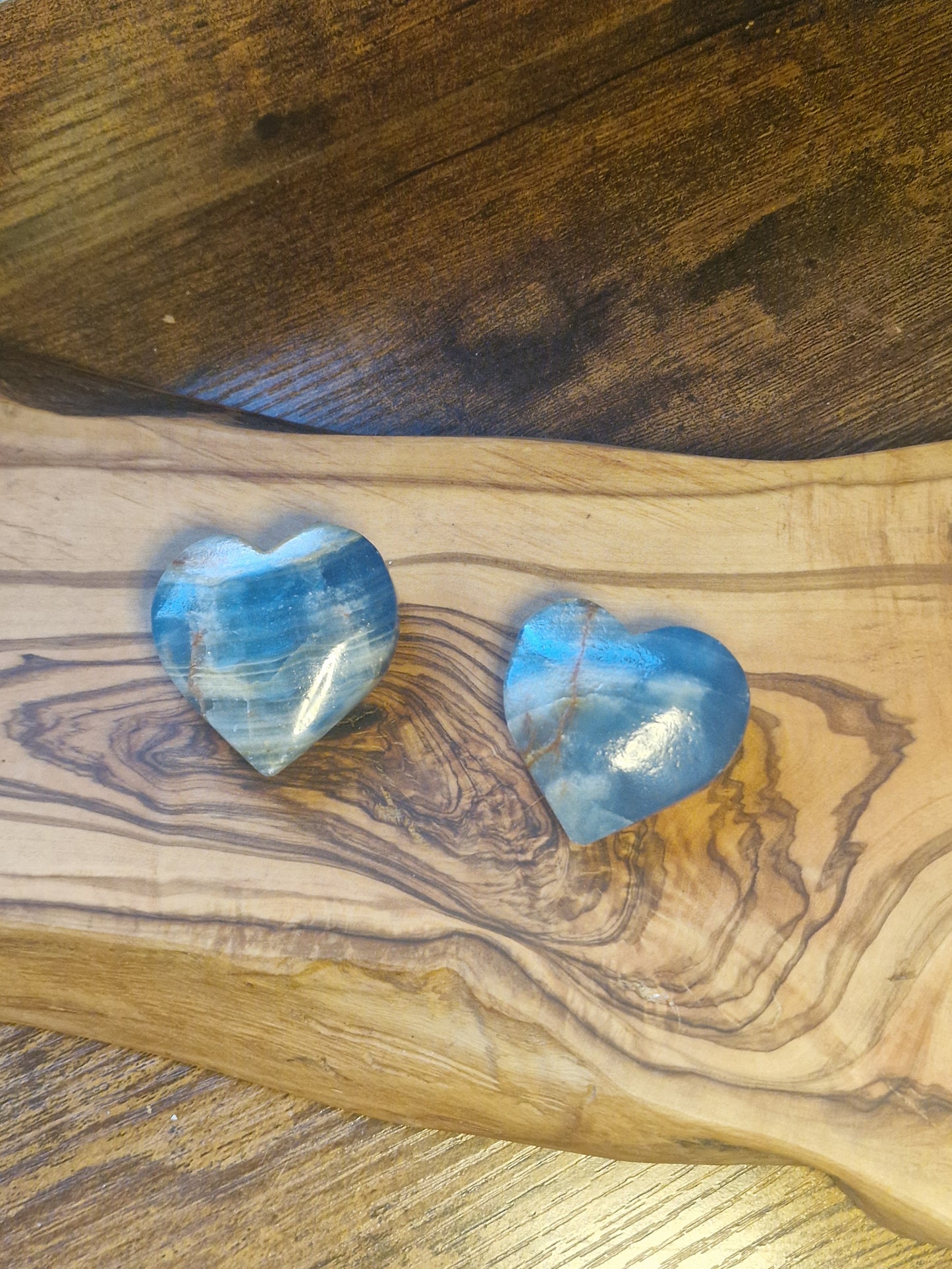 Blue Onyx Heart