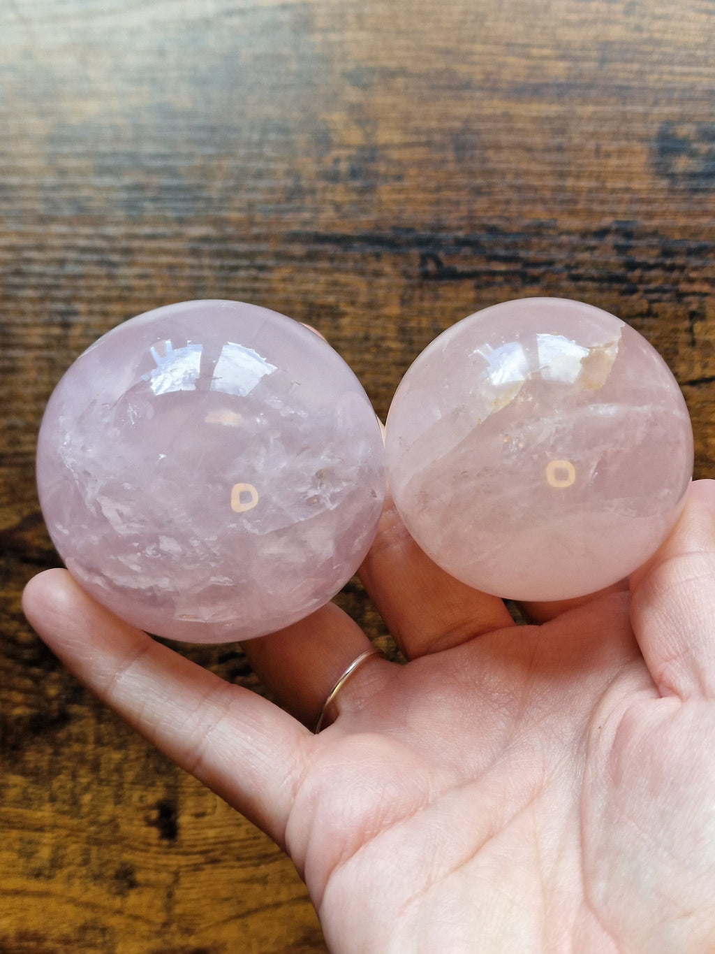 Rose Quartz Spheres