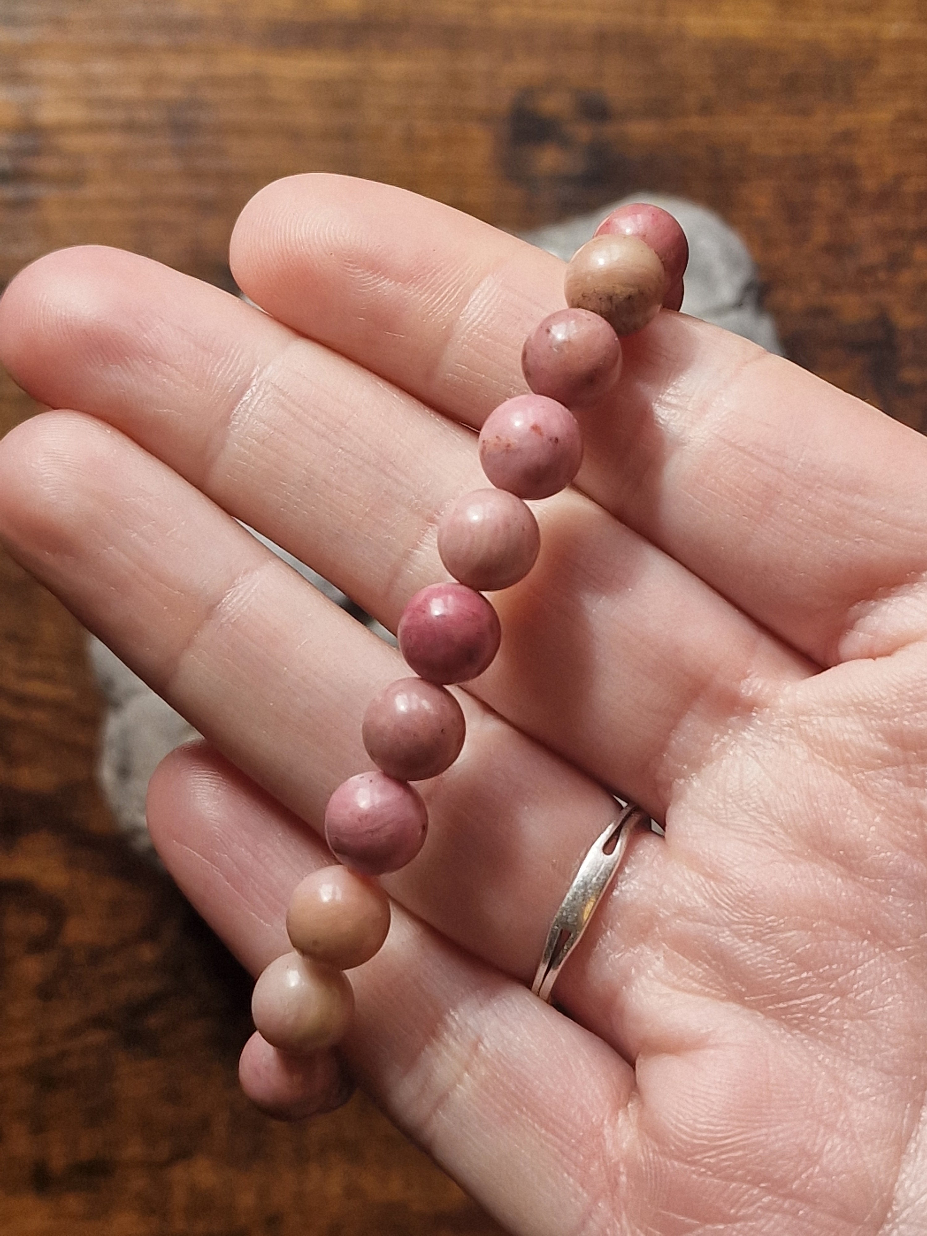 Rhodonite Bracelet ~ 8mm