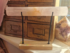 Rose Quartz with Golden Healer Inclusions Bracelet Stand