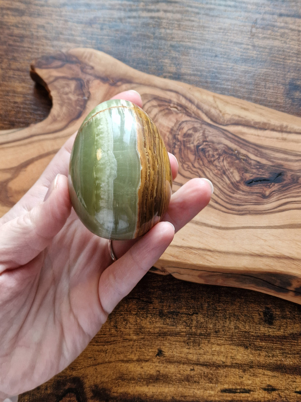 Banded Calcite Egg