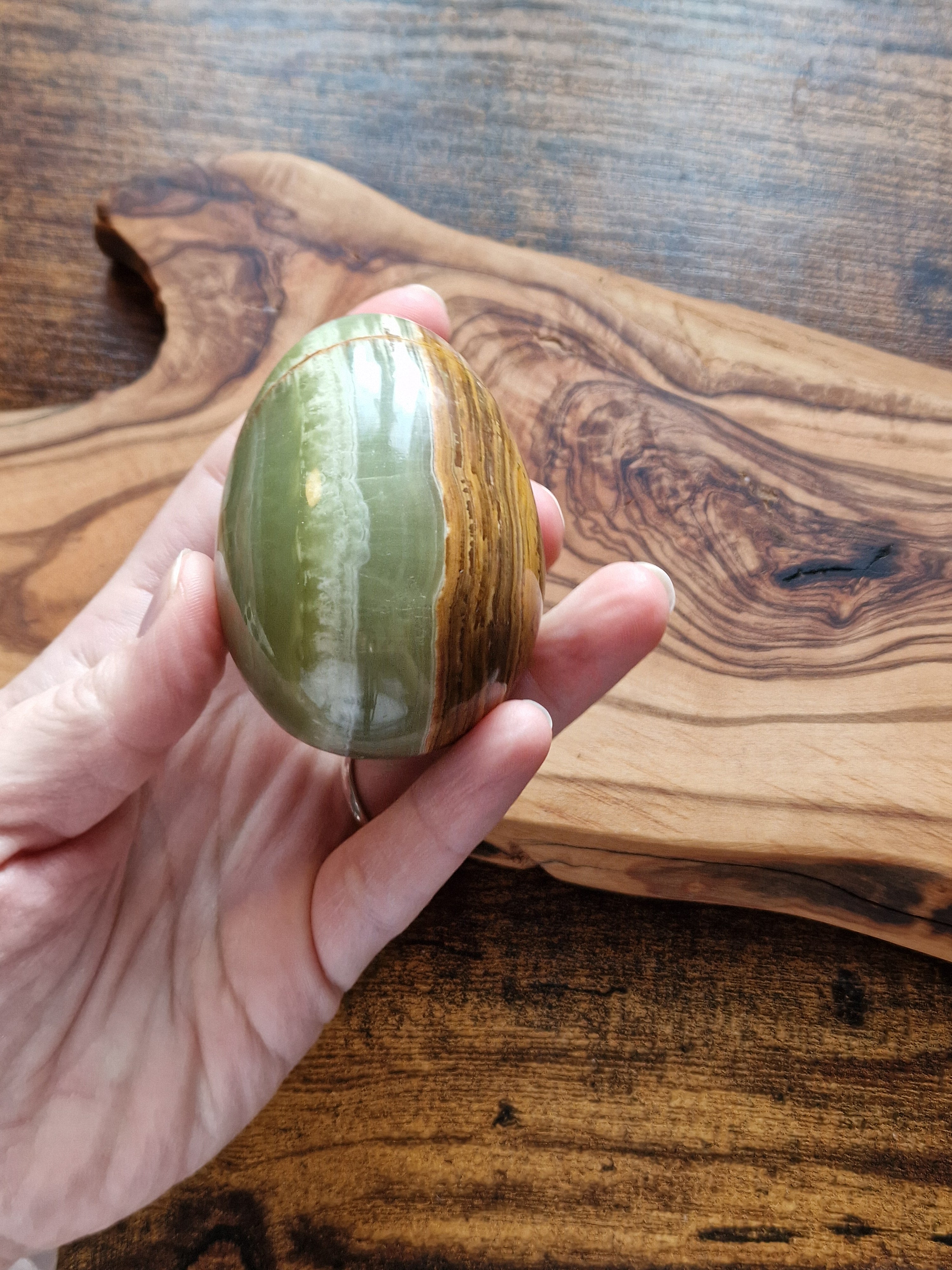 Banded Calcite Egg