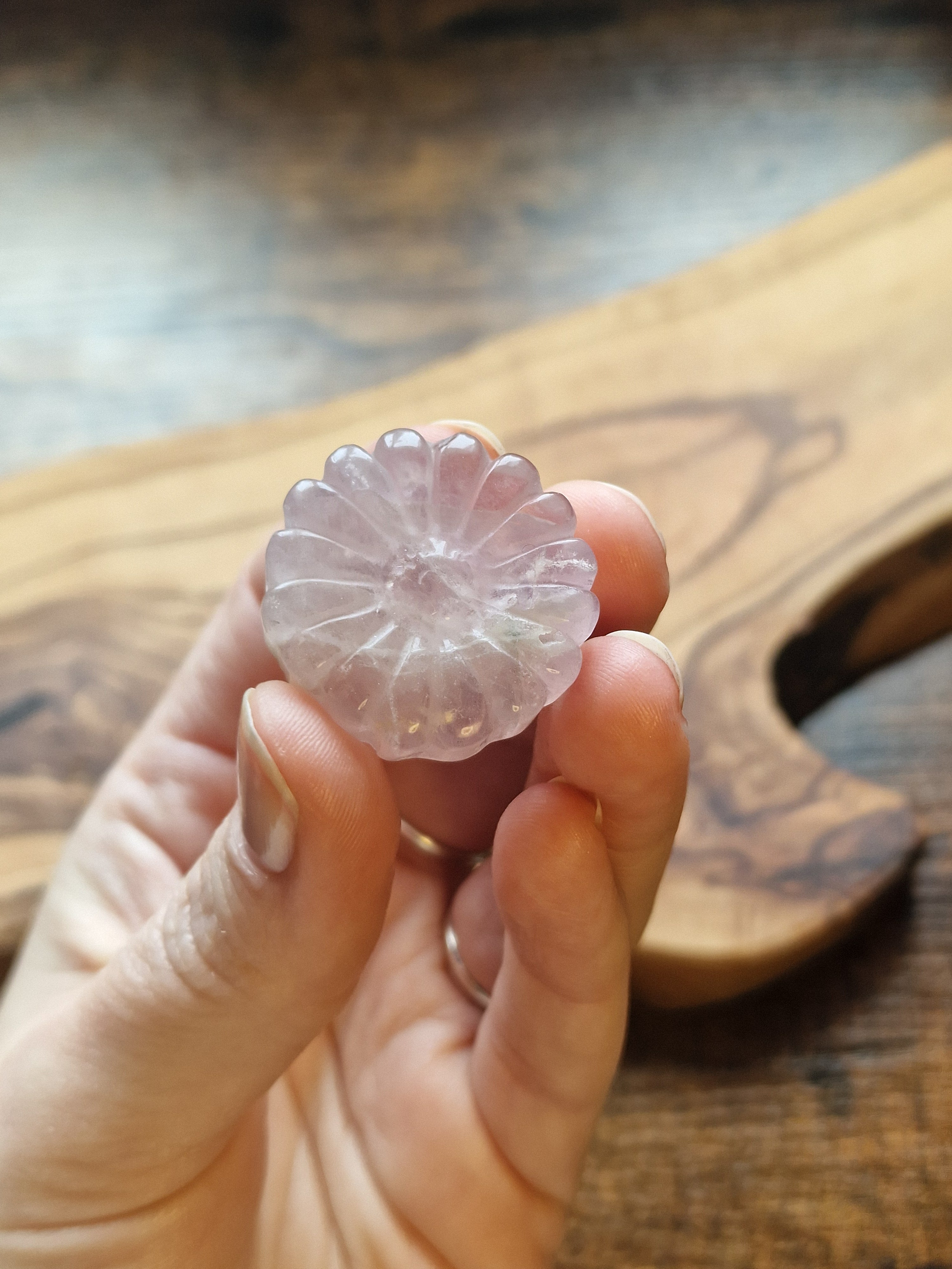 Crystal Flower Carvings