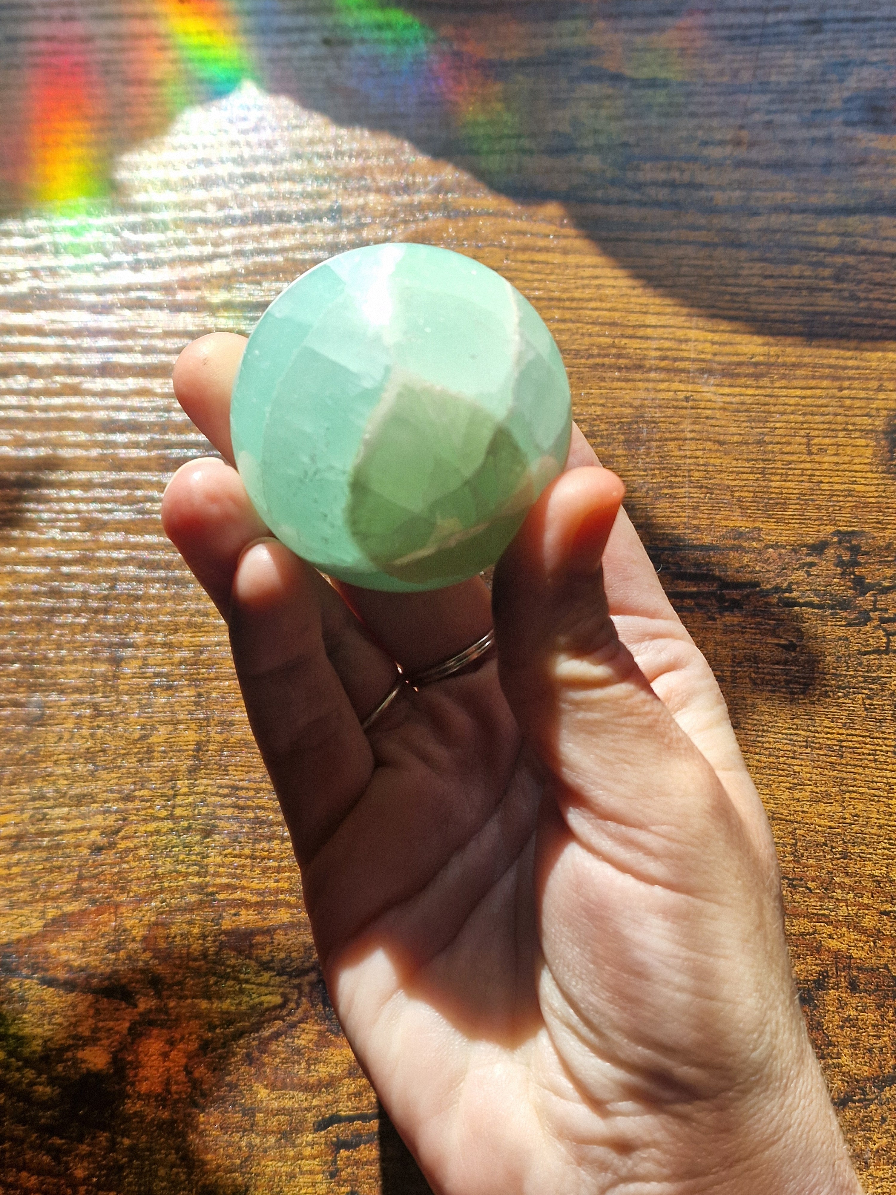 Pistachio Calcite Sphere